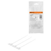 Хомут нейлоновый 3,2 х 215 мм с маркировочной площадкой (белый) (100 шт) TDM