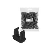 Крепеж-клипса для трубы 20 мм для прямого монтажа (100 шт.) черная TDM