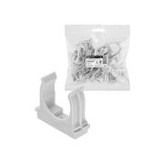 Крепеж-клипса для трубы 32 мм для прямого монтажа (25 шт.) серая TDM