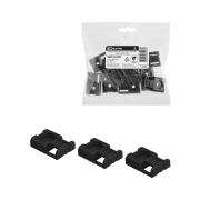 Площадка под хомуты для прямого монтажа (10 шт.) черная TDM