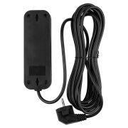 Удлинитель 3 гнезда, 7 метров, с/з, 10 А, 2300 Вт, черный, НАРОДНЫЙ У1-32049 (Ун1 320-0001)