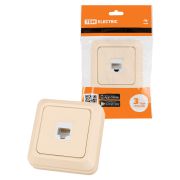 Розетка компьютерная (RJ-45) открытой установки IP20, сл. кость «Ладога» TDM