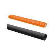 Труба гладкая жесткая ПВХ d 25 (2 м) индивид. штрихкод, чёрный TDM