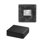 Коробка распаячная КР 100х100х29 ОП черная, IP40, инд. штрихкод TDM