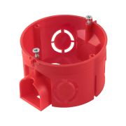 Установочная коробка СП D68х42мм, саморезы, стыковочные узлы, красная, IP20, (10 шт) TDM